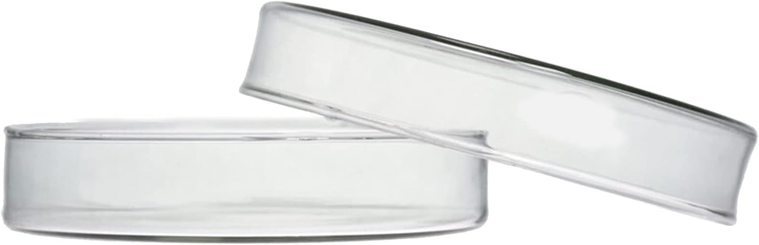 180 Mm Petrischale Aus Glas Mit Deckel, 30 X 180 Mm, 3,3 Borosilikatglas, Hitzebeständig, Dickes Glas, Laborschalen Für Bakterienkulturen, 180mm