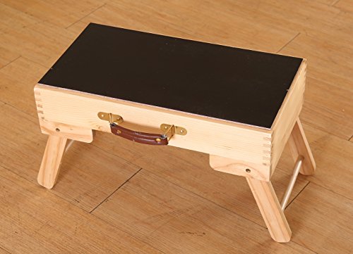 DAPU Wooden Multi-Activity Table,Portable Folding Play Table with Chalkboard & Storage,for Kids & Children - Thumbnail 4