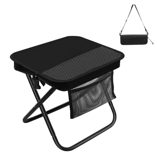 2025年新登場 折り畳み椅子 アルミ合金 900Dオックス 折りたたみいす コンパクト 392g軽量 小型 収納袋一体 超圧縮収納 斜めがけ ショルダーストラップ付き キャンプ アウトドア チェア ブラック