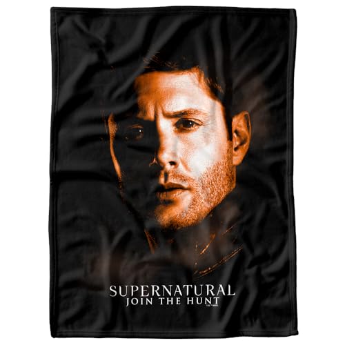LOGOVISION Supernatural Dean Winchester Portrait Fleece Blanket 30x40