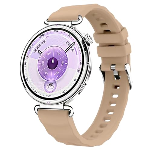 DEALELE �X�g���b�v Huawei Watch GT5 Pro 42mm/GT5 41mm/GT4 41mm/Garmin Venu 3S/Fossil �����p Gen 6 ���f�B�[�X 18mm�\�t�g�A�C�X�N���X�^���V���R�������p���X�g�o���h, 18