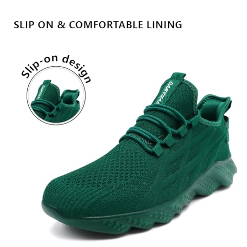 Image of Mens Slip On Walking Shoes Sneakers Running Shoes Trainers Athletic Gym Fitness Sport Shoes Non Slip Breathable Mesh Workout Fashion Breathable Comfortable