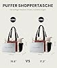 LOVEVOOK Shopper Tasche Handtasche Damen, Groß Tote Bag Leicht Puffer Arbeitstasche 15,6 Zoll Laptoptasche Work Bag, Handbags Women Schultasche Lehrertasche Bürotasche für Business Schule Uni #3