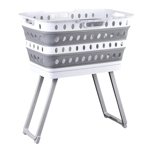 Cesto de Ropa para Dormitorio,Organizador Grande y Plegable con Patas,Cesto de Lavandería Amplio - para Baño Dormitorio Guardería Autocaravana Exterior Hostelería