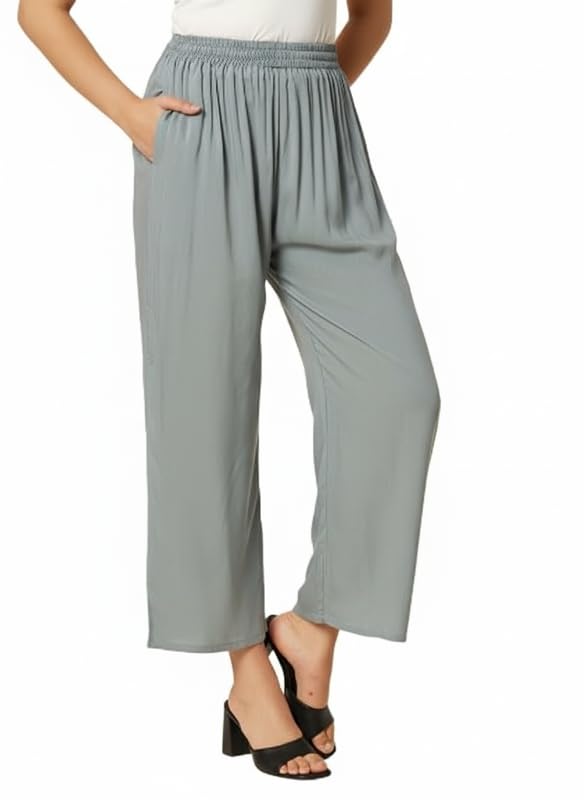 Image of Soft Colors Women Regular Fit Pocket Palazzo