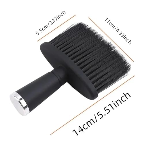 Cepillo for barba y limpieza de cabello con mango negro 5