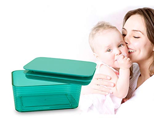 Whiidoom Baby Wipes Dispenser, Wipes Holder Dustproof Wipes Container Case Keep Wipes Fresh and Moist (Dark Brown)