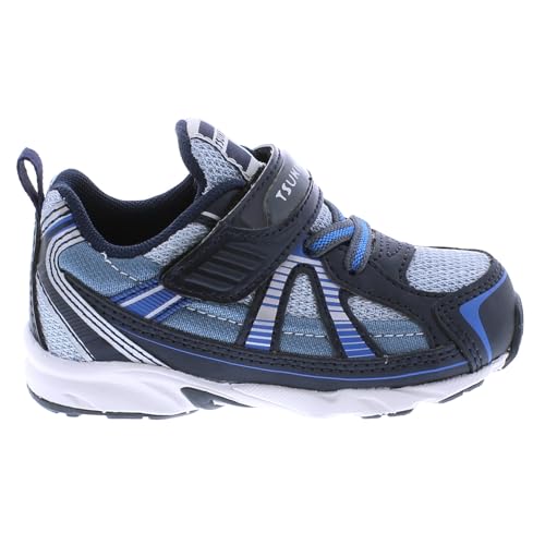 TSUKIHOSHI Storm Baby and Toddler Shoes - Strap-Closure Machine-Washable Baby Shoes with Wide Toe Box & Slip-Resistant, Non-Marking Outsoles, Ages 0-4