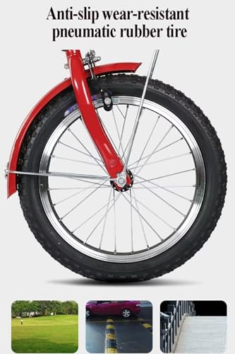 Triciclo Plegable para Adultos, 16 Pulgadas, con Asiento Trasero miniatura 4