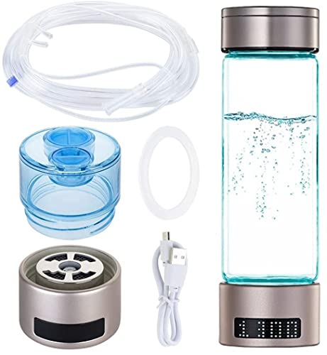 ❤ 【Bottiglia d'acqua portatile ricca di idrogeno con inalatore】 adatta a tutti i tipi di acqua potabile: acqua del rubinetto, acqua minerale, acqua potabile diretta, acqua naturale all'aperto, acqua di fiume, ecc. Risolve efficacemente il problema del cloro residuo, dopo l'elettrolisi, rendendo potabile acqua più sicura e sana.