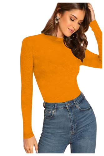 Image of Dream Beauty Fashion Women's Casual Round Neck Long Sleeves Stylish Top, 23 inch inches (Top Empire-06)