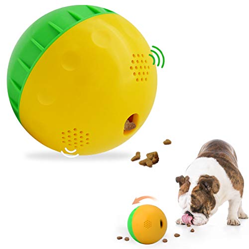 HOLYSTEED Dog Treat Ball Giggle Mentally Stimulating Dog Toys Squeaky, Interactive Dog Toys Puzzle, Wobble Wag Giggle Dog Ball IQ 4.7