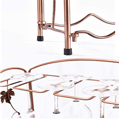 Soporte para botellas de vino metálico de 2 niveles miniatura 3