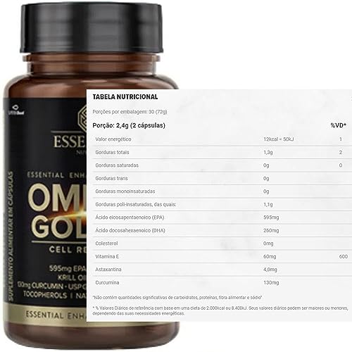Ômega Golden Essential Nutrition 60 Cápsulas