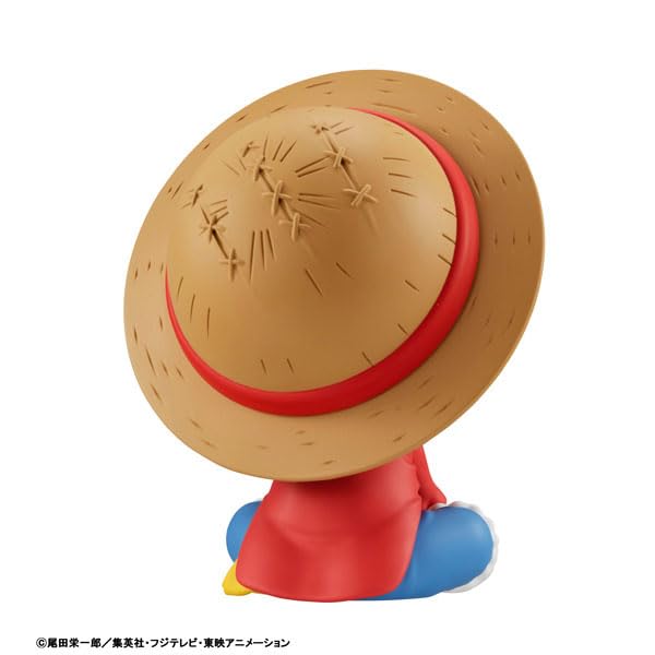 Megahouse One Piece Look Up Monkey D. Luffy (11 cm) MH840212: Figura Coleccionable Multicolor. Estatua con Cabeza articulada, óptimo para los Fanaticos del Anime One Piece y coleccionistas