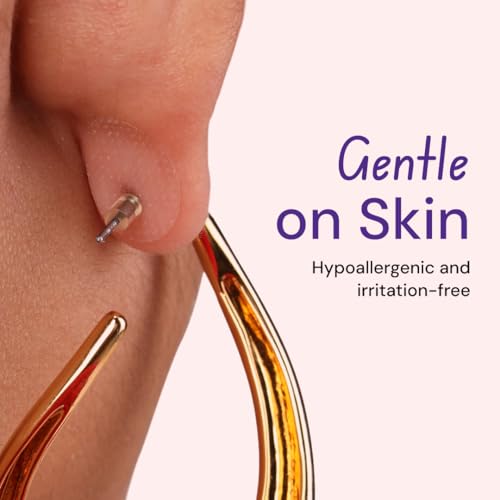 Image of Careforce Invisible Ear Lobe Support for Heavy Earrings Waterproof Earlobe Support Patches Transparent Stickers for Earring Lifter Tape for Torn or Stretched Piercings (Pack of 30)