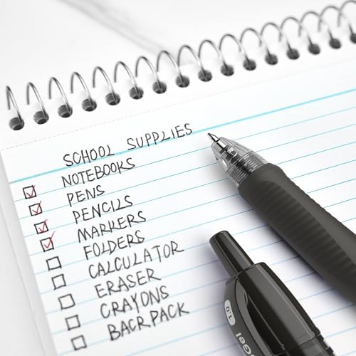Image of STAPLES Retractable Gel Pens, Bold Point 1.0mm, Black Ink, 36 Pack - ProGel Smooth‑Flow Pens for High‑Volume Office Use