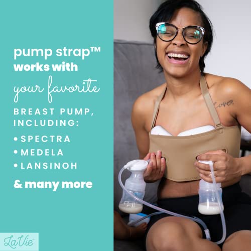 Pump Strap Hands-Free Pumping Bra, Breast Pump Bra for Breastfeeding Pumps for Women, Hands Free Pumping Bustier - Image 4