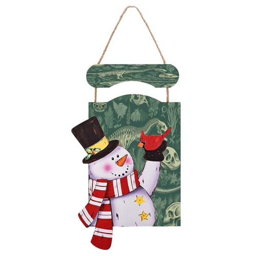 Peinture en bois bonhomme de neige LBKHDS décoration murale Noël