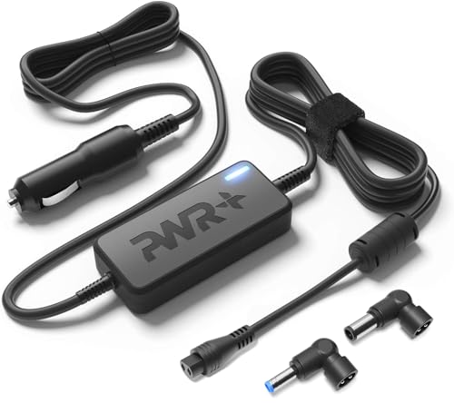 CAR Charger 90W 65W 45W for HP-Envy-Pavilion Touchsmart-Sleekbook 15 17 M6 M7 Series; Hp Spectre X360, Pro x360 G2; Pavilion X360 EliteBook X360 DC Auto Adapter Power Cord Extra Long 10 Ft - Thumbnail 4