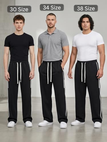 Image of GRECIILOOKS Korean Style Track Pants for Men - Loose Fit Lycra Cargo Joggers | Trendy Gym & Streetwear Bottoms with Utility Pockets (Available in Plus Size)