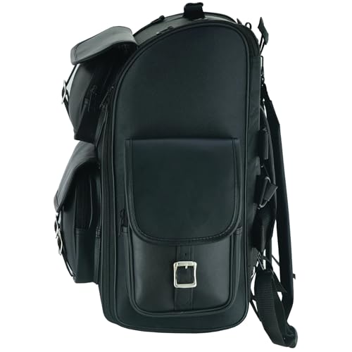 Bolsa para Moto Huggar Gloves Biker Sissy Bar con Protección contra la Lluvia y Múltiples Compartimentos de Almacenaje miniatura 6