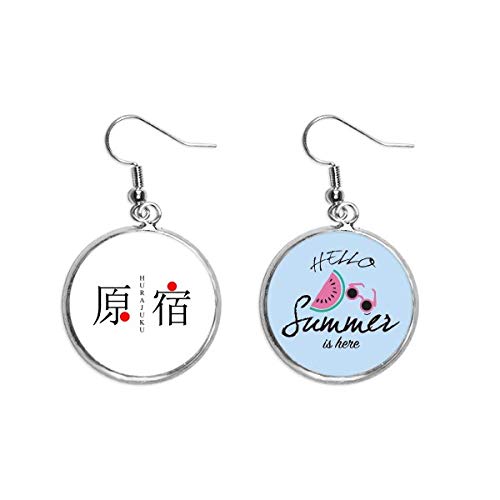 Pendientes de sandía Harajuku ligeros que solucionan la falta de color en tus looks