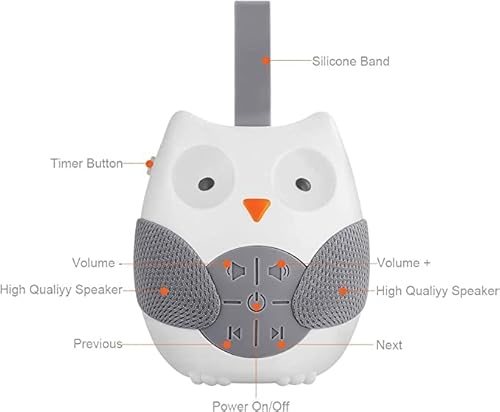 Aparelho Ruído Branco com Som Calmante para o Bebê Dormir Terapia do Sono