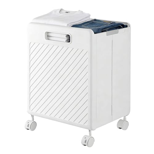 Panier à linge avec roulettes pour éviter le mal de dos en rangeant la maison