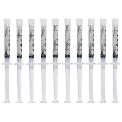 Teeth Whitening Gel Syringe Dispensers 44% Carbamide Peroxide Tooth Bleaching Gel Dispensers 10 pcs Cover