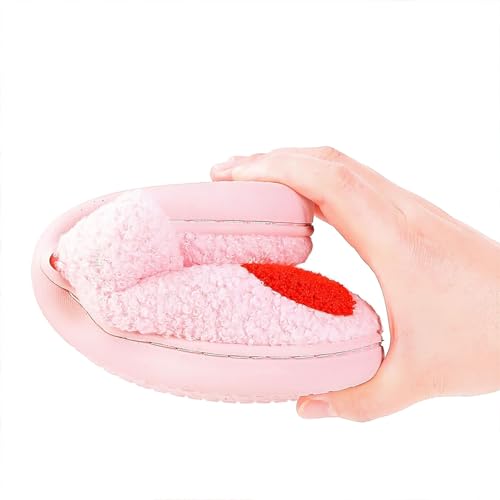 Image of LNERIP Animal Slippers Fruit Slippers Plant Slippers Various Cartoon Patterns Fluffy Soft Memory Foam Retro Indoor Outdoor Home Couple Shoes