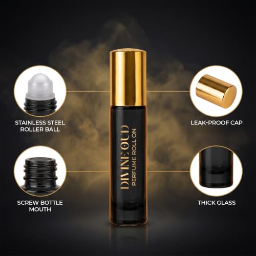 Image of Beardo Divine Oud Roll On, 7ml | 100% Concentrated Perfume Oil | Long Lasting Roll On For Man | Woody, Spicy, Oud | Ideal Gift for Men | Best Attar Perfume For Man