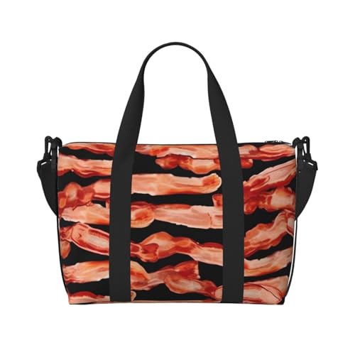 Travel Duffel Bags Personal Item Bag Carry on Luggage Bag Training Handbag Lightweight Waterproof Sports Gym Bag Food Pattern Weekender Bag for Women Men