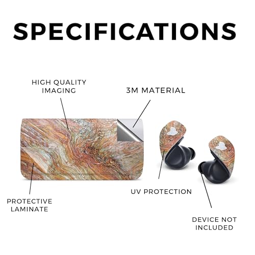 Image of Glossy Glitter Headphone Skin Compatible with Sony Pulse Explore Wireless Earbuds (2024) - Woodlands - Premium 3M Vinyl Protective Wrap Decal Cover - Easy to Apply | Crafted in The USA by MightySkins