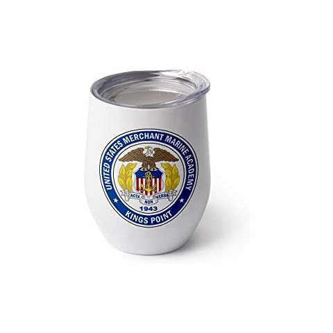 ExpressItBest 12oz Insulated Wine/Coffee Glass - US Military Academies - Many Options Cover