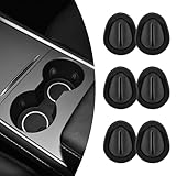 6PCS Car Cup Holder Position Limiter, Anti Shake Vehicle Water Bottle Holder Insert with Self Adhesive, Universal Car Accessories Interior, Suitable for Cars Trucks RVs