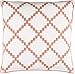 Surya Parsons Down Fill 22" Square Pillow in Orange