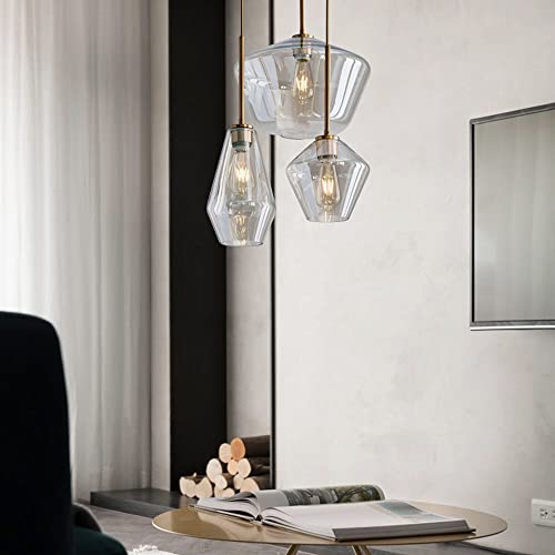 Suspension cognac en verre compacte pour éclairer efficacement les petits espaces - 6