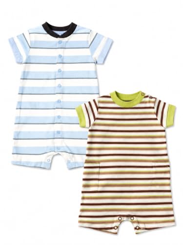 Image of TuddyBuddy 100% Cotton Romper /Jumpsuit /Bodysuit Set for Baby (Pack of 2 Playsuits)