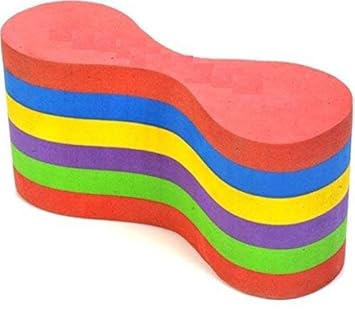 EVA Foam Pull Buoy, Swimming Pool Float, Multicoloured, 160 cm x 6.5 cm, Leg Training Aid