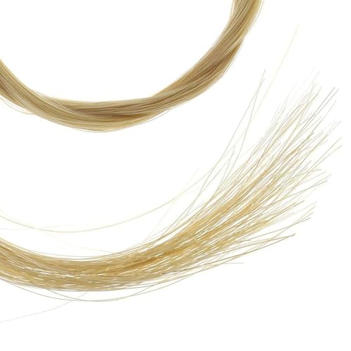 image for TUOREN 2 Hanks Violin Bow Hair Replacement Kit Include 2Pcs Bow Cork P