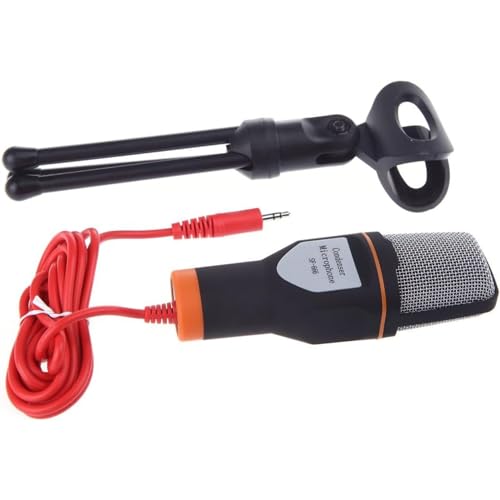 Microfone Com Fio Condensador Sf-666 Estudio Pc Cabo Xlr
