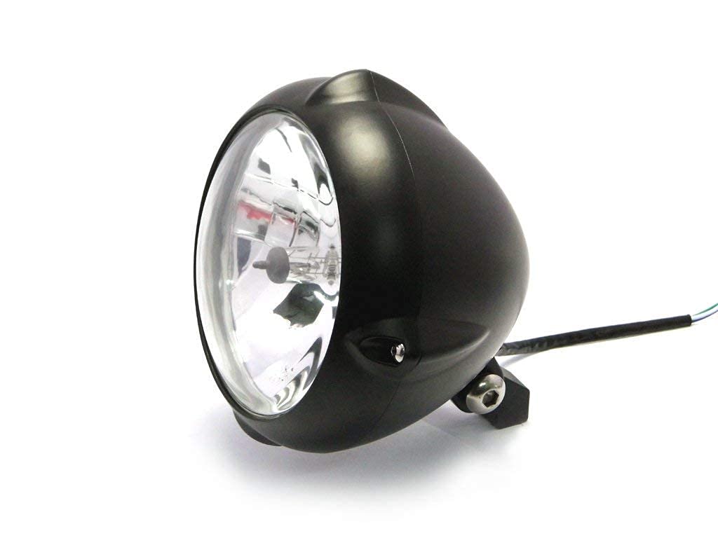 6,7 cala 12 V / 55 W matowy czarny montaż na spodzie motocykl motocykl motocykl trójwymiarowy reflektor