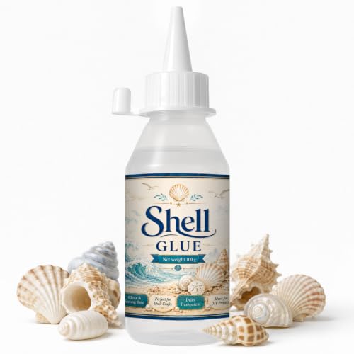 1DFAUL 100g Shell Glue Clear, Shell Strong Adhesive, Fast Dry, Waterproof