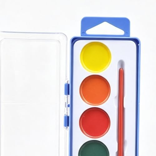 Watercolor Paint Set For Kids, 8-Color Portable Palette With Paintbrush — view 6