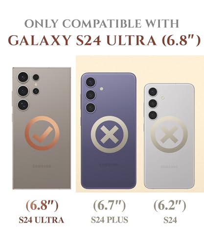 Image of GVIEWIN for Samsung Galaxy S24 Ultra Case, [Slide Camera Cover & Built-in HD Screen Protector] [2 Front Frames] Shockproof Military Grade Protective Marble Phone Case for S24 Ultra 6.8 inch(Topaz /Grey)