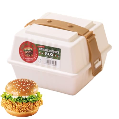 de almacenamiento para panecillos de hamburguesas, reutilizable para hamburguesas, cajas multiusos para aperitivos en la apertura, camping al aire libre