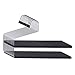 J.S. Hanger 2-Tier Open Ended Slack Pant Hangers with Non-slip Foam Coated, Black, 10-Pack