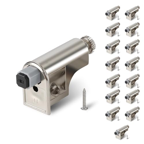 15 Pcs Soft Close Cabinet Door Damper, Universal Soft Close Door Dampers for Cabinet Doors/Wardrobe/Kitchen/Bookcases, Hydraulic Cabinet Buffer Damper, Silent door closing, with self-Closing Mechanism