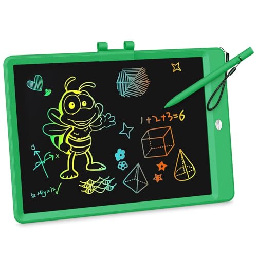 Image of KOKODI LCD Writing Tablet, 10 Inch Colorful Toddler Doodle Board Drawing Tablet, Erasable Reusable Electronic Drawing Pads, Educational and Learning Toy for 3-6 Years Old Boy and Girls(Green)